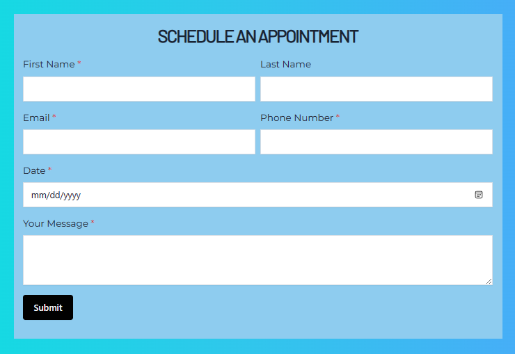 schedulean appointment