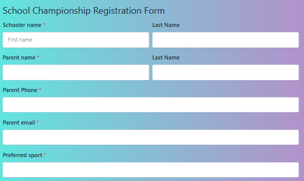school championship registration form