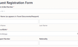 guest registration form