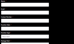 packages enquiry form