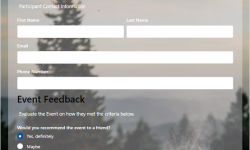 Post Event Feedback Form Tempalte